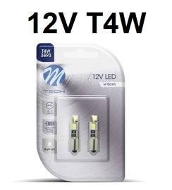 LED AUTO SIJALICA T4W 12V BELA LB316W M-TECH
